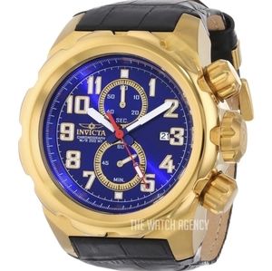 Invicta Pro Diver Blue/Leather 15070 With Waterproof Case
